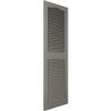 Ekena Millwork Lifetime Vinyl LL1S14X08000TG Standard Cathedral Top Center Mullion, Open Louver Vinyl Shutters, w/Installation Shutter-Lok's & Matching Screws (Per Pair), 14.5"W x 80"H, Tuxedo Grey view 3