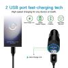 USB Type C Car Charger, Dual Port Car Adapter with 6ft Fast Charge C Cable view 2
