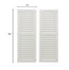 Shed Windows and More, Louvered Shed Shutter or Playhouse Shutter White 9" X 36" Sold by The Pair view 2