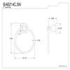Concord Towel Ring, Polished Chrome view 2