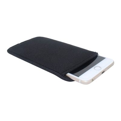Black Universal Neoprene Shock Absorbing Proof Pouch Sleeve Case for iPhone 16 15 Plus 15 14 13 Pro Max Samsung Galaxy Note20 Ultra A15 A14 A35 A04s A54 Google Pixel 8 Pro 7 6 Pro