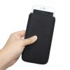 Black Universal Neoprene Shock Absorbing Proof Pouch Sleeve Case for iPhone 16 15 Plus 15 14 13 Pro Max Samsung Galaxy Note20 Ultra A15 A14 A35 A04s A54 Google Pixel 8 Pro 7 6 Pro view 4