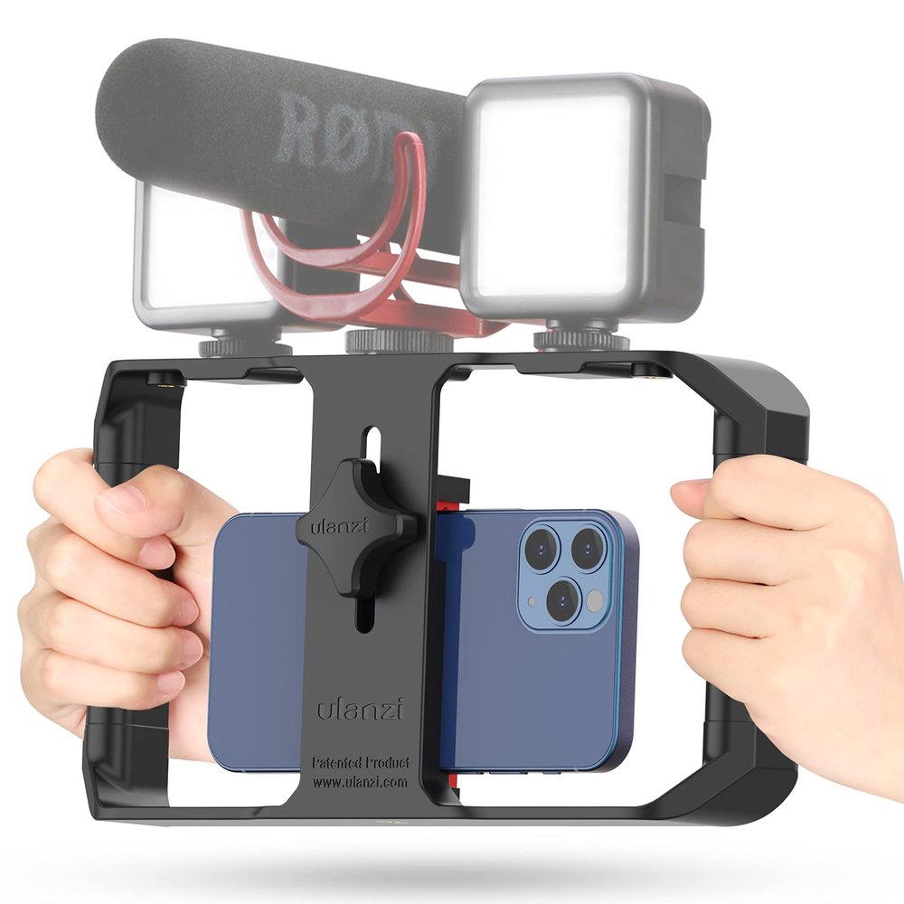 ULANZI U Rig Pro Smartphone Video Rig, Filmmaking Vlogging Case Phone Video