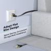 BUSOHE Cat 8 Ethernet Cable 40 FT, 40Gbps 2000MHz Cat8 High Speed Flat Internet Network Patch Cord, SFTP Shielded LAN Wire with Gold Plated RJ45 Connector, with Clips, Outdoor Indoor- 40FT Black view 4
