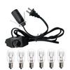 haraqi Himalayan Salt Lamp Cord with Dimmer Switch and 6 Bulbs view 1