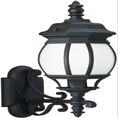 Generation Lighting 89102EN3-12 Wynfield One Light Outdoor Wall Lantern, Black Finish