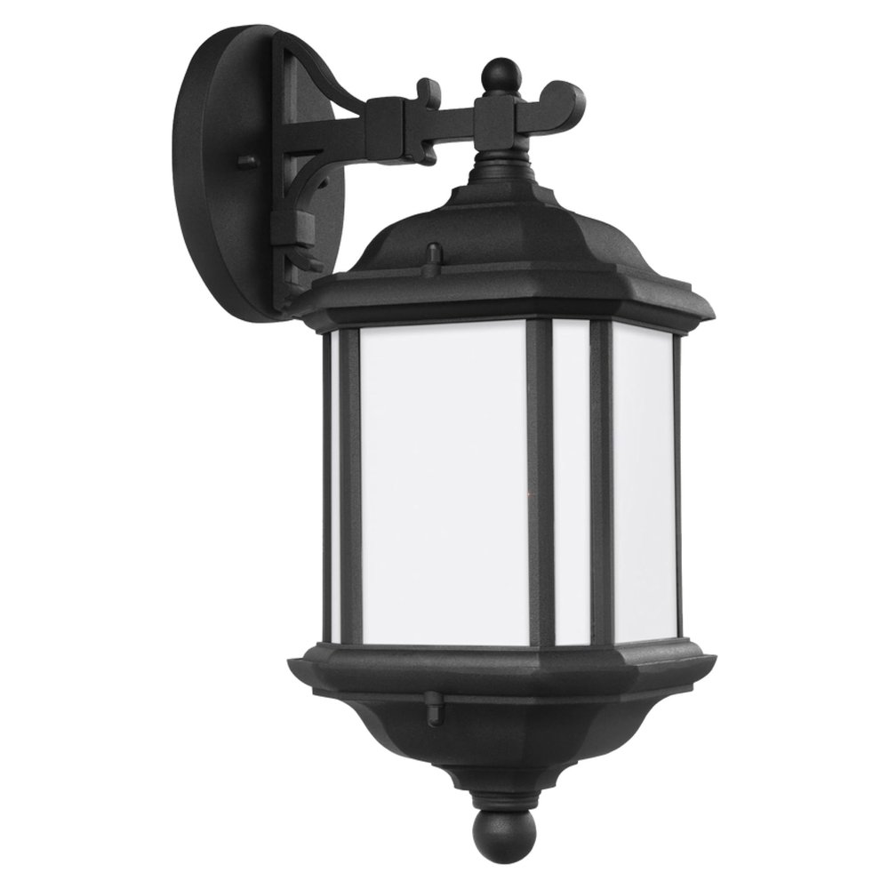 Generation Lighting 84530EN3-12 1-Light Kent Traditional Outdoor Wall Lamp Black 84530EN3-12, Outdoor Light is Lovely Wall Lamp for Outdoor Decor, Wall Light Fixture Uses Standard or LED Light Bulb