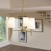 Generation Lighting 3140403EN3-848 Driscoll Three - Light Chandelier Hanging Modern Fixture, Satin Brass, 100 Total Watts, 16.75 Inch Height, 20.5 Inch Diameter, Steel Construction view 2