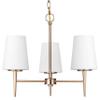 Generation Lighting 3140403EN3-848 Driscoll Three - Light Chandelier Hanging Modern Fixture, Satin Brass, 100 Total Watts, 16.75 Inch Height, 20.5 Inch Diameter, Steel Construction view 4