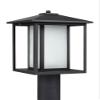 Generation Lighting 89129EN3-12 89129EN3-12 Transitional One Light Outdoor Post Lantern from Seagull Hunnington Collection in Black Finish, 9.00 inches view 1