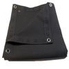 Sunbrella Tarp, Black w/Reinforced Edging & #4 1/2" Nickel Plated Brass Rolled Rim Spur Grommets (3' X 5' Feet) view 1