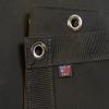 Sunbrella Tarp, Black w/Reinforced Edging & #4 1/2" Nickel Plated Brass Rolled Rim Spur Grommets (3' X 3' Feet) view 2
