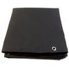 Sunbrella Tarp, Black w/Reinforced Edging & #4 1/2" Nickel Plated Brass Rolled Rim Spur Grommets (3' X 3' Feet) view 4