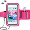 smartlle Arm Phone Holder for Running, Armband Cellphone for iPhone 15 14 13 12 11 Pro Max/XR/8 7 6s Plus, for Galaxy A/S/Note Up to 6.9, for Exercise Gym Fitness Sports Gear -Pink view 1