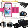 smartlle Arm Phone Holder for Running, Armband Cellphone for iPhone 15 14 13 12 11 Pro Max/XR/8 7 6s Plus, for Galaxy A/S/Note Up to 6.9, for Exercise Gym Fitness Sports Gear -Pink view 2