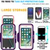 smartlle Arm Phone Holder for Running, Armband Cellphone for iPhone 15 14 13 12 11 Pro Max/XR/8 7 6s Plus, Galaxy A/S/Note Up to 6.9, for Exercise Gym Fitness Sports Gear-Purple view 4