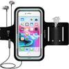 smartlle Arm Phone Holder for Running, Armband Cellphone for iPhone 15 14 13 12 11 Pro Max/XR/8 7 6s Plus, for Galaxy A/S/Note Up to 6.9, for Exercise Gym Fitness Sports Gear-Black view 1