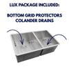 Nantucket Sinks ZR3219-OS-16 33-Inch Pro Series Offset Double Bowl Undermount Kitchen Sink, Stainless Steel view 4