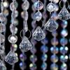 FlavorThings Faux Crystal Sparkling Iridescent Spiral Beaded Chandelier,Swirling Chandelier Great idea for Wedding Centerpieces Decorations and Any Event Party Decor,W8.5 H48 view 4