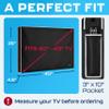 Garnetics Outdoor TV Cover 43 Inch  Waterproof, Weatherproof TV Enclosures with Smart Shield Screen Protectors, Ideal for Outdoor Use, Moving, and Storage - Black view 3