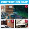 Garnetics Outdoor TV Cover 32 Inch Waterproof, Weatherproof TV Enclosures with Smart Shield Screen Protectors, Ideal for Outdoor Use, Moving, and Storagee - Gray view 4