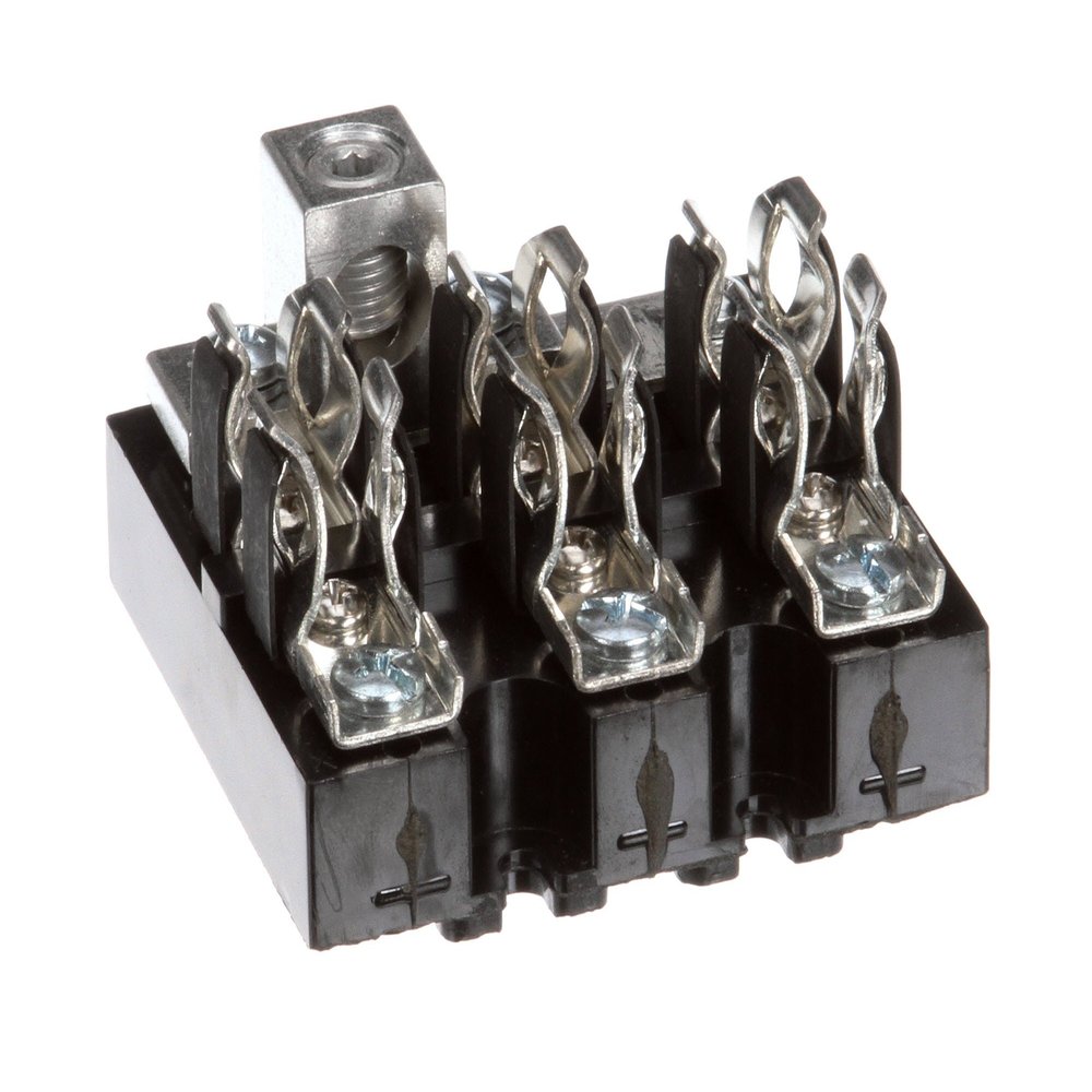 Hatco 02.41.010.00 Fuse Block 60A 300 Volt 3P 2/0 Lug