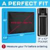 Garnetics Outdoor TV Cover 55 Inch  Waterproof, Weatherproof TV Enclosures with Smart Shield Screen Protectors, Ideal for Outdoor Use, Moving, and Storage - Black view 3