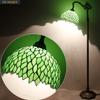WERFACTORY Tiffany Lamp Floor Green Wisteria Stained Glass Arched Lamp view 3