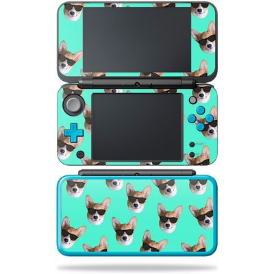 MightySkins Skin Compatible with Nintendo New 2DS XL - Cool Corgi | Protective, Durable, and Unique Vinyl Decal wrap Cover | Easy to Apply, Remove, and Change Styles | Made in The USA
