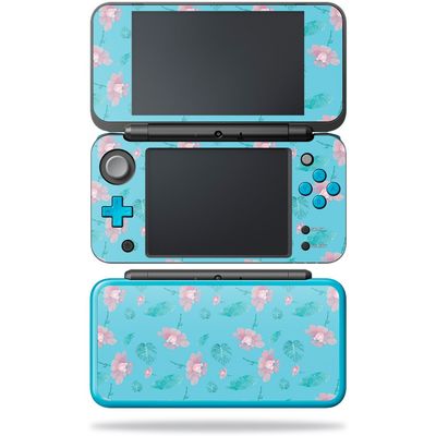 MightySkins Skin Compatible with Nintendo New 2DS XL - Water Flowers | Protective, Durable, and Unique Vinyl Decal wrap Cover | Easy to Apply, Remove, and Change Styles | Made in The USA
