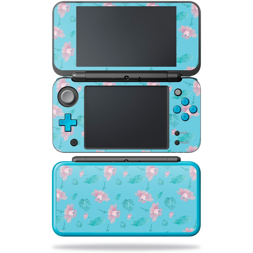 MightySkins Skin Compatible with Nintendo New 2DS XL - Water Flowers | Protective, Durable, and Unique Vinyl Decal wrap Cover | Easy to Apply, Remove, and Change Styles | Made in The USA