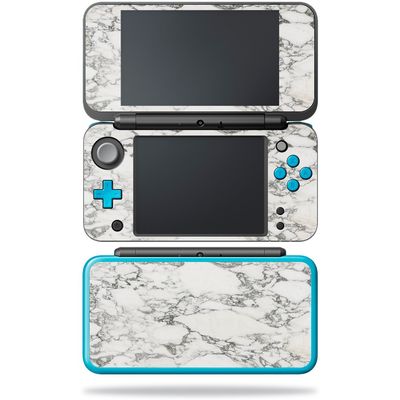 MightySkins Skin Compatible with Nintendo New 2DS XL - White Marble | Protective, Durable, and Unique Vinyl Decal wrap Cover | Easy to Apply, Remove, and Change Styles | Made in The USA