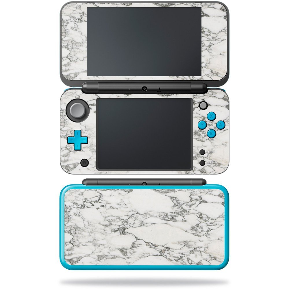 MightySkins Skin Compatible with Nintendo New 2DS XL - White Marble | Protective, Durable, and Unique Vinyl Decal wrap Cover | Easy to Apply, Remove, and Change Styles | Made in The USA