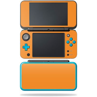 MightySkins Skin Compatible with Nintendo New 2DS XL - Solid Orange | Protective, Durable, and Unique Vinyl Decal wrap Cover | Easy to Apply, Remove, and Change Styles | Made in The USA