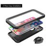 SPORTLINK for iPhone X/Xs, IP68 Waterproof Dustproof Military 360 Full Body Heavy Duty Shockproof Protective with Camera Screen Protector X Xs Phone Front Back Cover 5.8" Black view 3