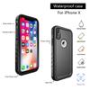 SPORTLINK for iPhone X/Xs, IP68 Waterproof Dustproof Military 360 Full Body Heavy Duty Shockproof Protective with Camera Screen Protector X Xs Phone Front Back Cover 5.8" Black view 4