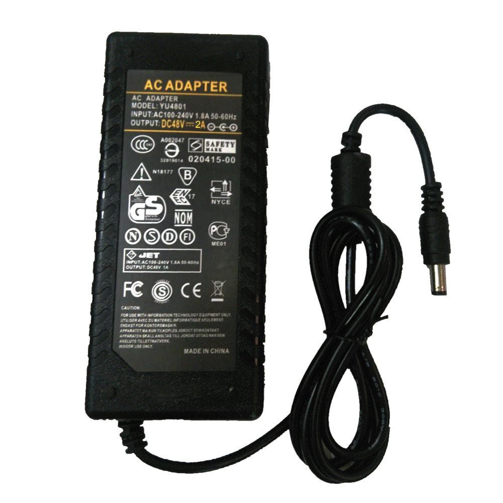 48V 1A 2V 3A AC DC Adapter 48W 96W 144W Switching Power Supply Charger (48V2A)