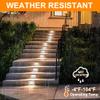 CLOUDY BAY 120V Dimmable LED Indoor Outdoor Step Light,3-Pack,3000K Warm White,Stair Light,White Finish view 3