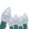 Wintergreen Lighting C7 Opticore Cool White Commercial Christmas Lights Outdoor Holiday Party Patio Bulbs on Heavy Duty Green Wire (100 Lights, 100 ft) view 1