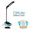 OttLite Glow LED Desk Lamp with USB Charging Port - Portable, Adjustable, Desk Light,Black view 2