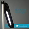 OttLite Glow LED Desk Lamp with USB Charging Port - Portable, Adjustable, Desk Light,Black view 3