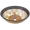 Novatto CELEBRAZIONE Glass Vessel Bathroom Sink, Oil-Rubbed Bronze view 2