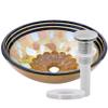 Novatto CELEBRAZIONE Glass Vessel Bathroom Sink, Oil-Rubbed Bronze view 3