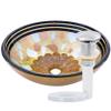 Novatto CELEBRAZIONE Glass Vessel Bathroom Sink, Oil-Rubbed Bronze view 4