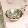 Novatto ARGENTO Glass Vessel Bathroom Sink, Chrome view 4