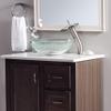 Novatto IMPONEREN Glass Vessel Bathroom Sink Set, Chrome view 3