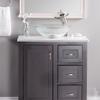 Novatto IMPONEREN Glass Vessel Bathroom Sink Set, Chrome view 4