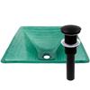 Novatto SAUNA Glass Vessel Bathroom Sink Set, Brushed Nickel view 4