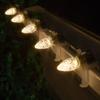Wintergreen Lighting 25 C7 Opticore Commercial Warm White Christmas Lights - Outdoor LED Heavy Duty Bulbs for Patio, Party, Holiday, Bedroom on SPT1 18 Gauge Green Wire (25 ft) view 2