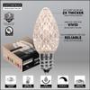 Wintergreen Lighting 25 C7 Opticore Commercial Warm White Christmas Lights - Outdoor LED Heavy Duty Bulbs for Patio, Party, Holiday, Bedroom on SPT1 18 Gauge Green Wire (25 ft) view 3